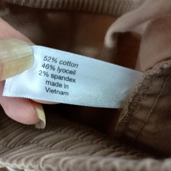 Lane Bryant Chino Pants Pull On Womens 24 44x27 Khaki Tapered Leg Athleisure - Picture 6 of 10